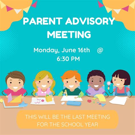 PARENT ADVISORY MEETING - JUNE 16 @ 6:30 PM | Centennial School