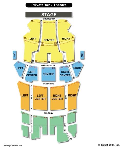 Cibc Theater Seating Chart Chicago - Theater Seating Chart