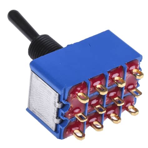 5666ADBGK APEM | APEM Toggle Switch, Panel Mount, On-On, 4PDT, Solder ...