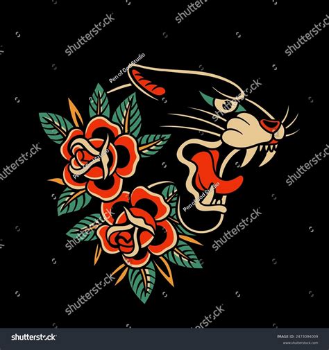 Panther Tattoo Trad