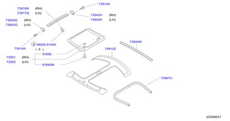 Nissan Sentra L0ck, shade. Lock shade. Roof, t-bar - 91693-30P00 | Murfreesboro Nissan ...