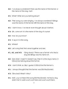 Was Old MacDonald's First Name - Bingo? by WonbyOne | TpT