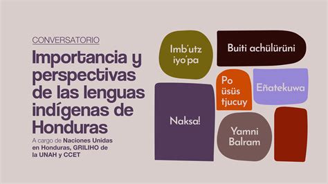 Importancia y Perspectivas de las Lenguas Inígenas de Honduras - Centro Cultural de España ...