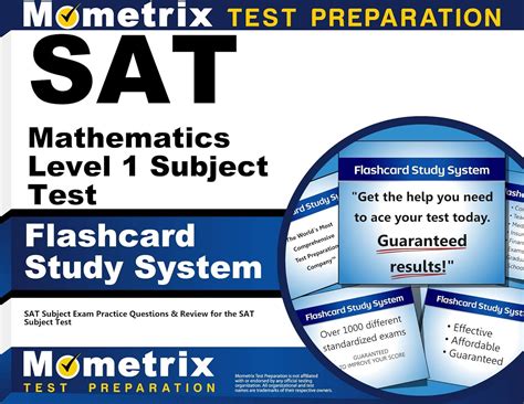 Buy SAT Mathematics Level 1 Subject Test Flashcard Study System Book ...