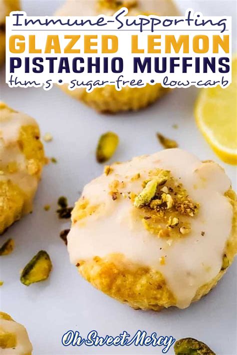 lemon pistachio muffins