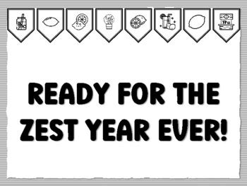 READY FOR THE ZEST YEAR EVER! Lemon Bulletin Board Kit school resource ...