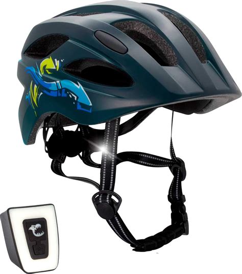 Kids Bike Helmet With USB light – Toddler to Youth Size | Size 54-58 ...