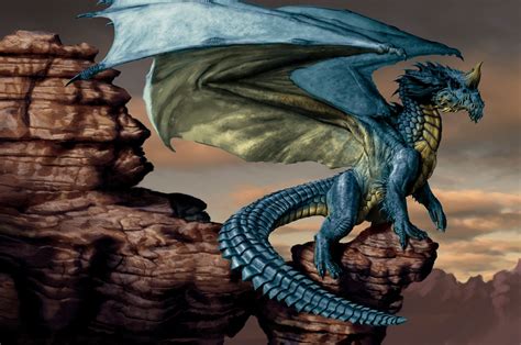 Blue Dragon by Lars Grant-West | Lightning dragon, Blue dragon ...
