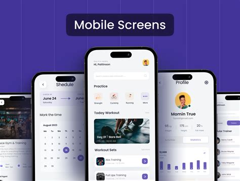 fitflo - Fitness App UI Kit | App ui, Ui kit, Workout apps