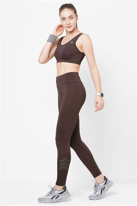 Laasa Sports | Cocoa Brown High Waist Training Set for Women