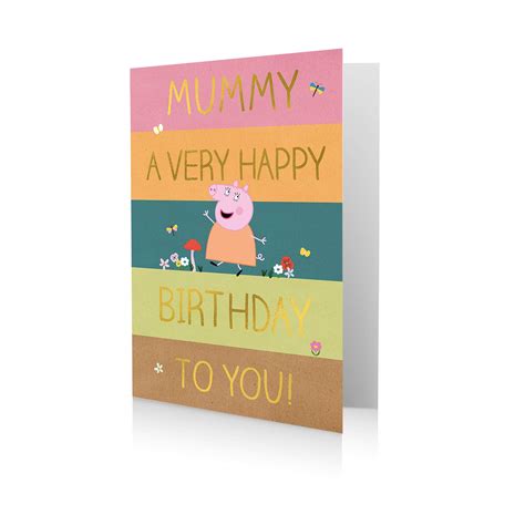 Buy Mummy Birthday Card, Peppa Pig Mummy Birthday Card, Mummy Birthday ...