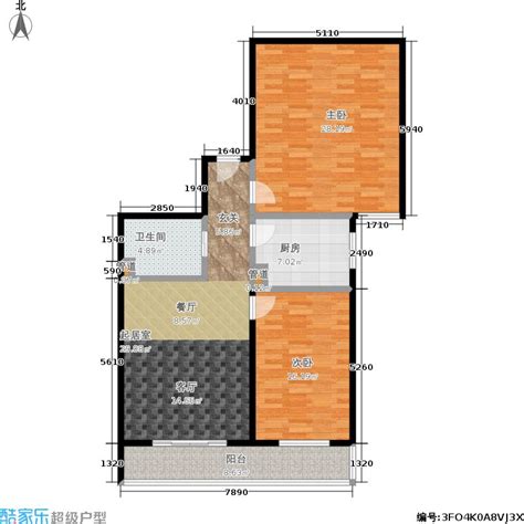 北京顺义区裕龙花园一区四室一厅一卫一厨128.97平米-v2户型图 - 小区户型图 -躺平设计家