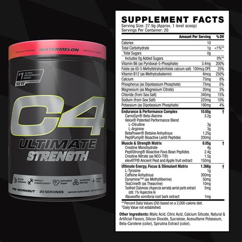 C4 Ultimate® Strength Pre Workout Powder – Cellucor