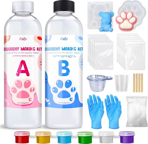Liquid Silicone for Taba Squishy Kit - 500g 1:1 AB Ratio Mixed Super ...