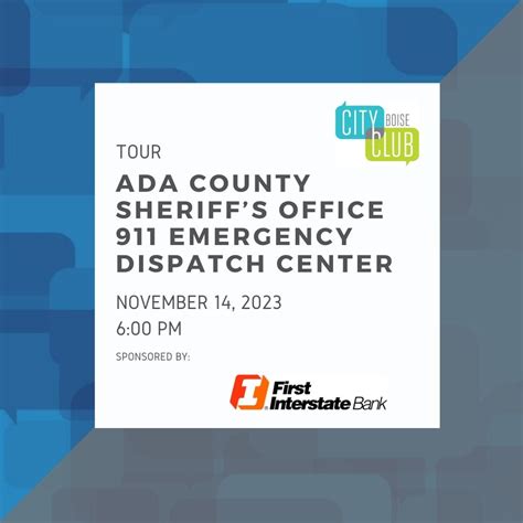 Tour: Ada County Sheriff's Office 911 Emergency Dispatch Center | City ...
