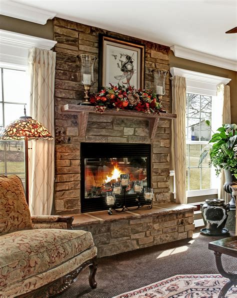 40 Stone Fireplace Idea You Can Build Now - Decrooa.com | Brick ...
