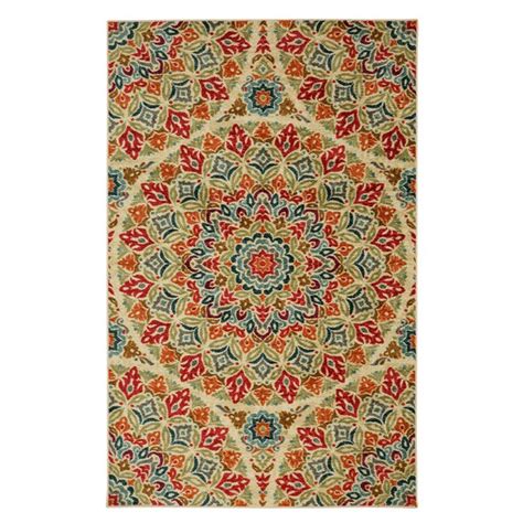 Mohawk Home Jerada Multi Geo Floral Pattern Multi Rectangular Indoor ...