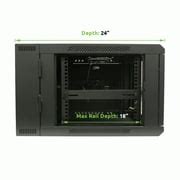 Buy NavePoint 6U Wall-Mount Network Cabinet, 600mm Depth, Hinged Back ...