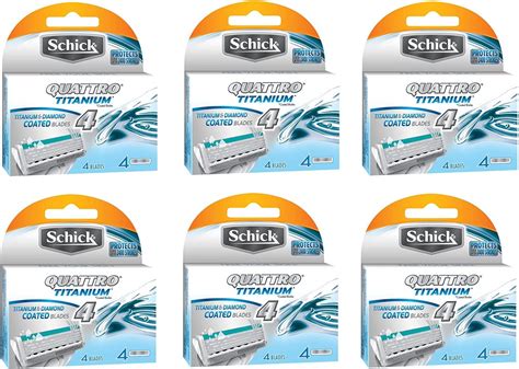 Amazon.com: Schick Quattro Titanium Razor Refills, 8ct | Schick Razor ...