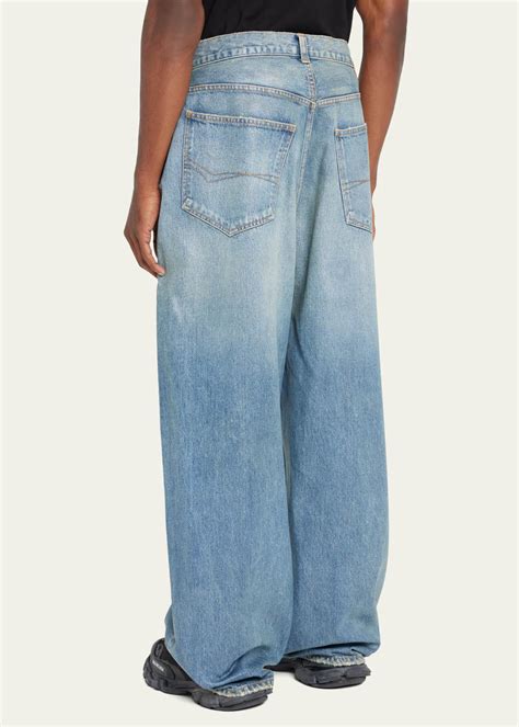 Balenciaga Men's Baggy High-Rise Jeans - Bergdorf Goodman