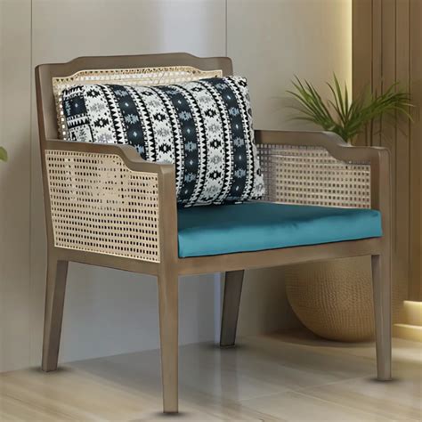 Aarika Teak Wood Lounge Chair (Teak) – DZYN Furnitures