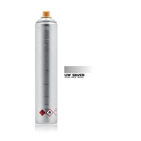 Montana Ultra Wide 750ml Spray Paint Can - Ultra Wide Silverchrome ...