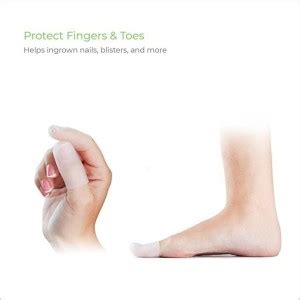 NatraCure PolyGel Gel Toe/Finger Cap (One Pair) Finger Sleeve Price in ...