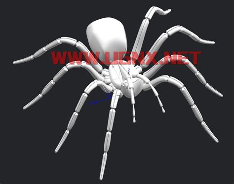 谁有数控五轴加工经典的蜘蛛3D图档（三维模型）-NX网-老叶UG软件安装包|NX升级包|NX2312|NX2306|NX2212|NX2206 ...