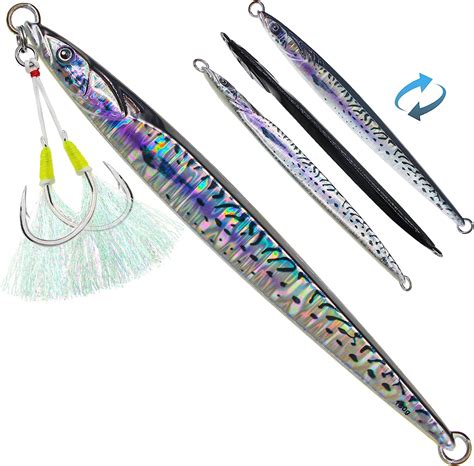 Buy Gefischtter Fishing Jigs Vertical Saltwater Jigs Metal Jigging Spoon Slow Jigging Pitching ...