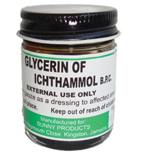 Bunny's Glycerin Of Ichthammol (Jamaican Black Dressing) - IrieMart ...