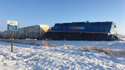 Train engine derails west of Caldwell, weather conditions likely played ...