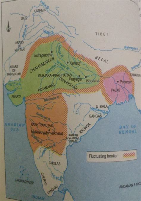 On an outline map of India mark theareas under following kingdoms ...