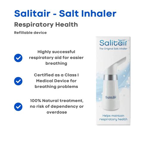 2x Salitair, the Original Salt Inhaler | Classified Medical Device for ...