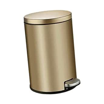 GAH Round Step Trash Can Dust Bin Hands Free Waterproof for Kitchen ...