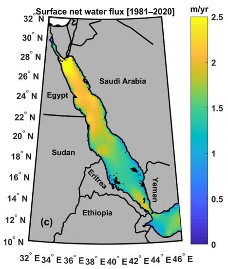 Variability of Heat and Water Fluxes in the Red Sea Using ERA5 Data ...