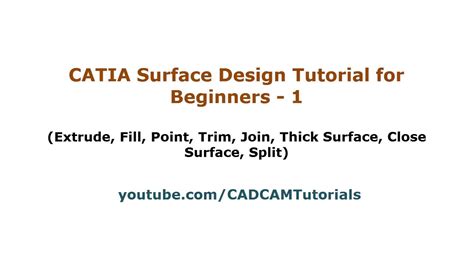 Image result for Catia Surfacing Tutorial
