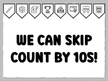 WE CAN SKIP COUNT BY 10S! Math Grade 2 Bulletin Board Kit, Ready to ...