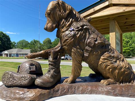 Armed Forces, First Responder Canines honored with statue at Coal ...