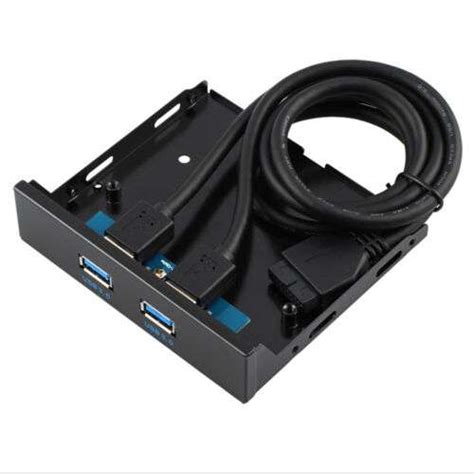 2-Port USB 3.0 Front Panel Expansion Bracket for PC - Add Easy Access ...
