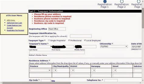 Image result for Tin Number Application