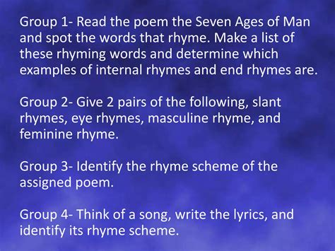 Rhyme Scheme in Poetry | PPTX