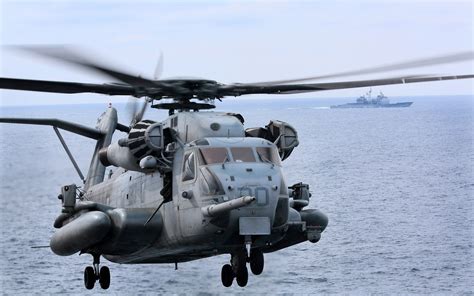 HD Wallpaper of a Close-Up Sikorsky CH-53 Sea Stallion Helicopter