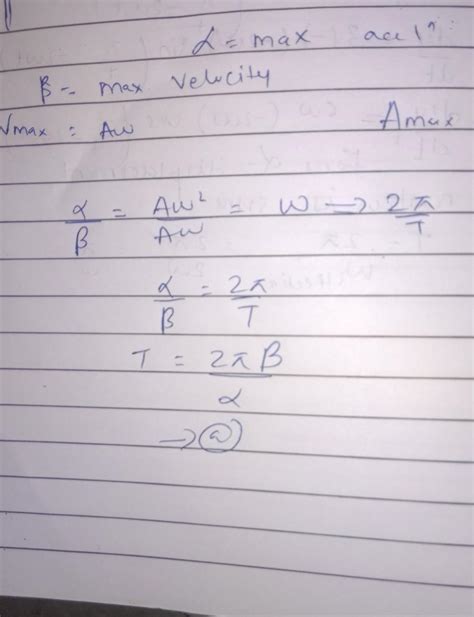 A particle is executing a simple harmonic motion. Its maximum ...
