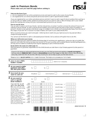 Premium Bond Withdrawal Form - Fill Online, Printable, Fillable, Blank ...