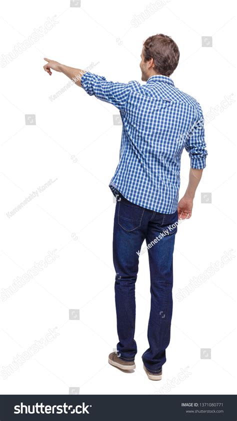 Man Pointing Back View 的图像结果