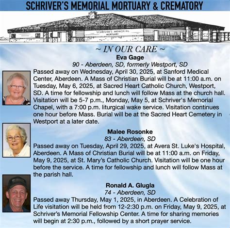 Schriver's Memorial Mortuary and Crematory | Aberdeen SD