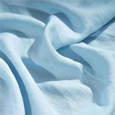 Light Sky Blue Linen Fabric by the Metre | Wild Linens