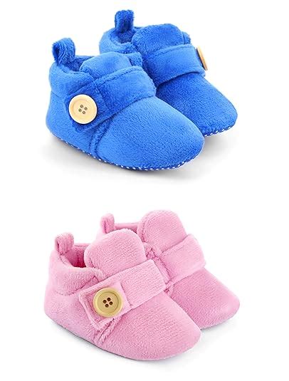 Baby Luv 3 To 12 Month Set Of 2 Unisex Baby Booties | Comfortable ...