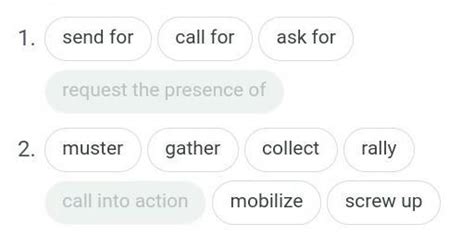 *Write the meanings and* *frame sentences for each* *SYNONYMS* 1.Summon ...