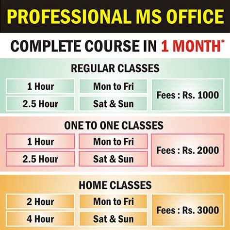 Fee Table – Smart Comp-Tech